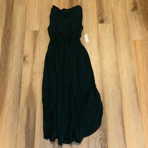 NWT Daily Ritual Women's Jersey Sleeveless Gathered Midi Dress